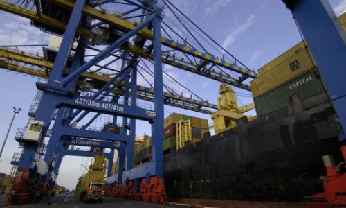 The port at Tema, Ghana.