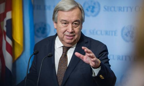 United Nations Secretary-General António Guterres.