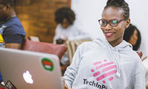 Yetunde Sanni co-founded Tech in Pink, an organisation that teaches young girls how to code.  