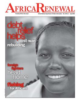 Africa Renewal Magazine July 2009